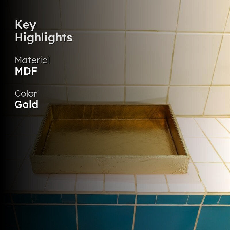 Tuscan Gold Bathroom Tray media 2