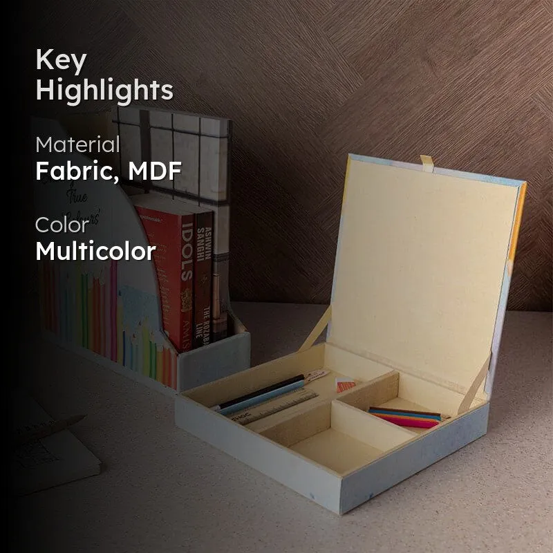Color Crayon Organiser Set (Doodle Collection) - Set Of Two media 2