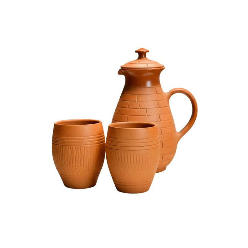 Symphony Terracotta Jug with Glasses - Three Piece Set media 3