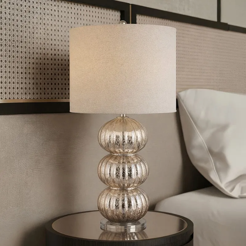 AarviDecor Remington Accent Fabric Table Lamp - Beige media 3