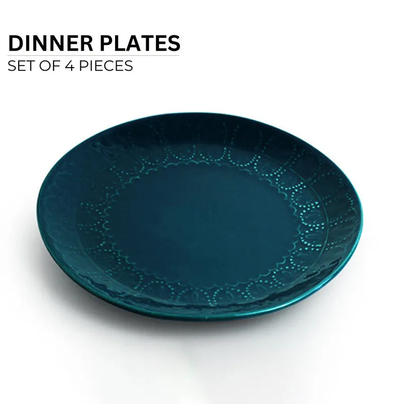 Forest Fern Ceramic Dinner Plate - Set Of Four media 7