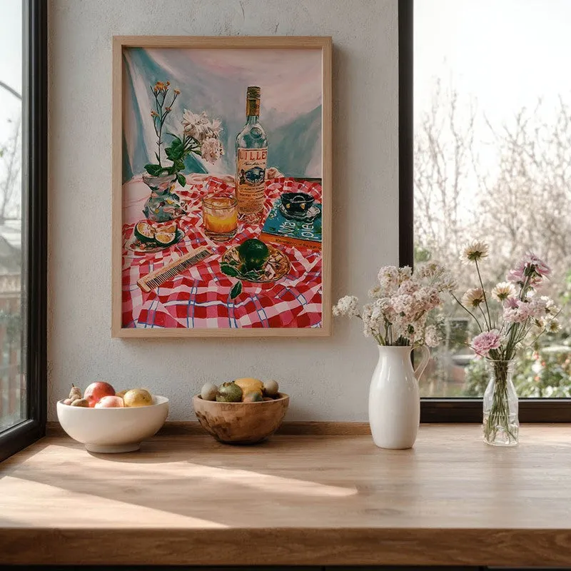 Dining Opulence Archival Canvas Wall Art - Brown media 6