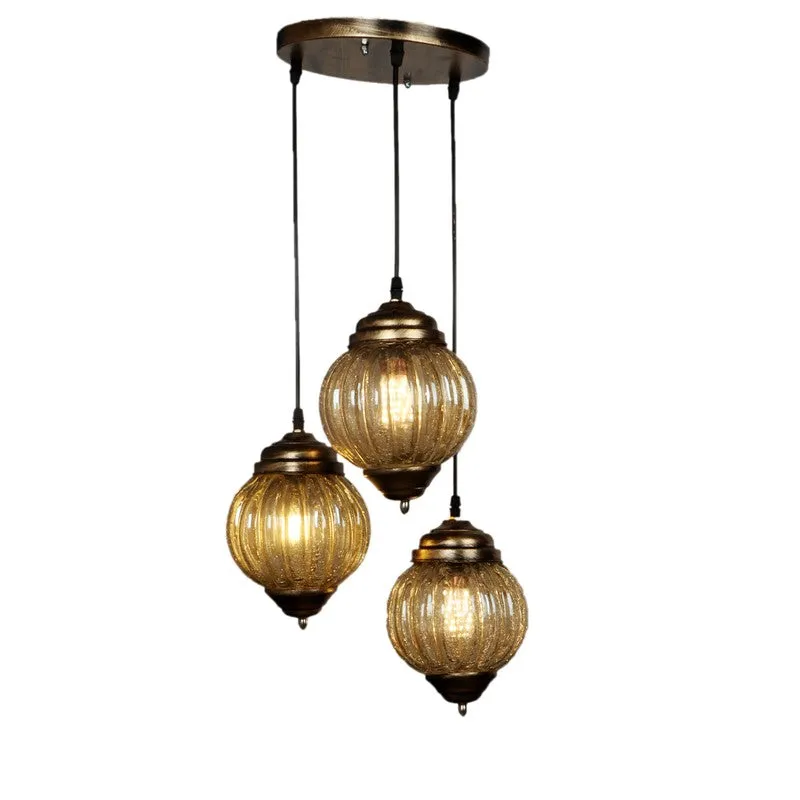 Vintage Cluster Glass Ceiling Lamp media 5