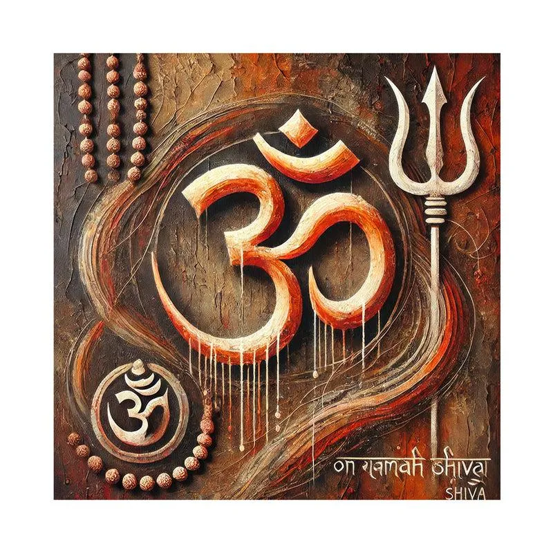 Sacred Symbol Om Wall Painting media 4