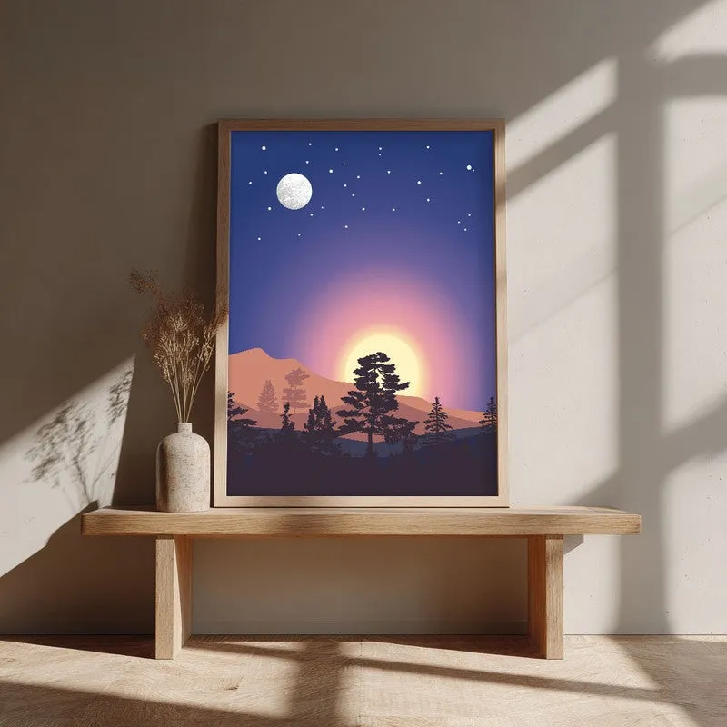 Dune Archival Canvas Wall Art - Natural Brown Frame media 3