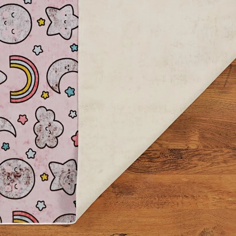 Lunar Light Lane Kids Polyester Anti-Skid Carpet - Pink media 6