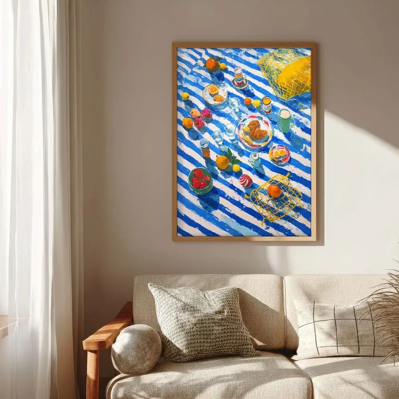 Citrus Brunch Canvas Wall Painting - Brown Frame media 6