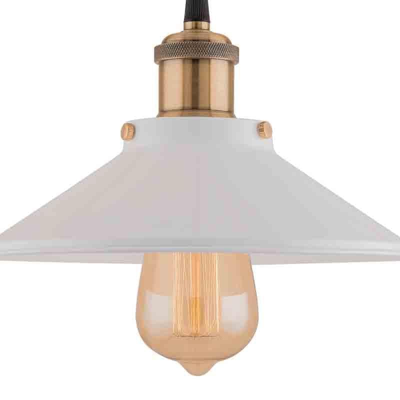 Indak Metal Ceiling Lamp - White media 3