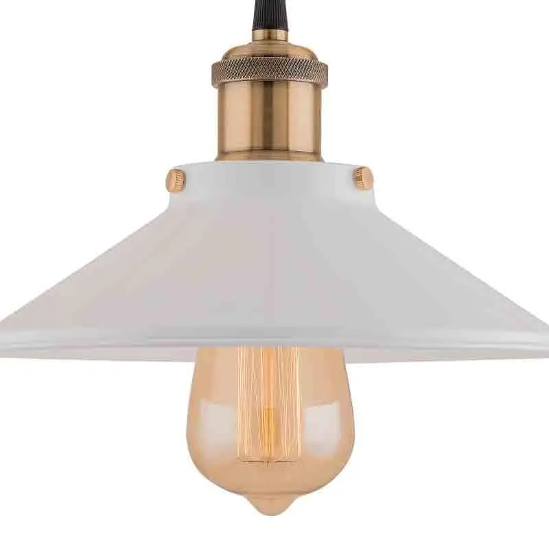 Indak Metal Ceiling Lamp - White media 3