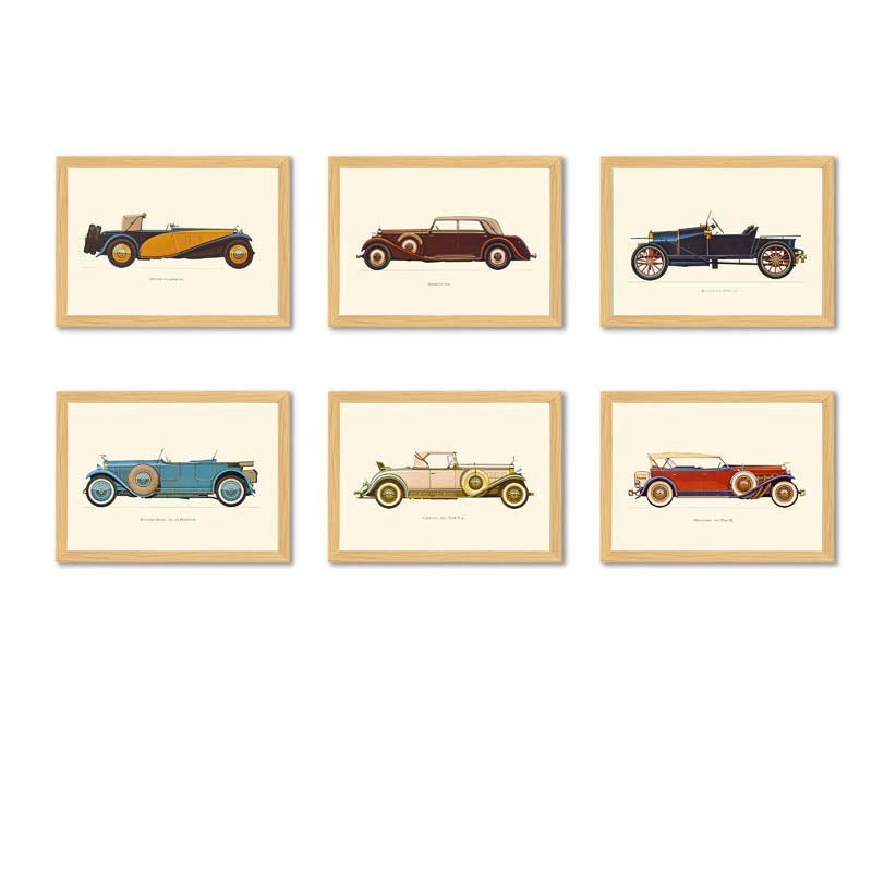 Retro Vroom Wall Art - Set Of Six media 4