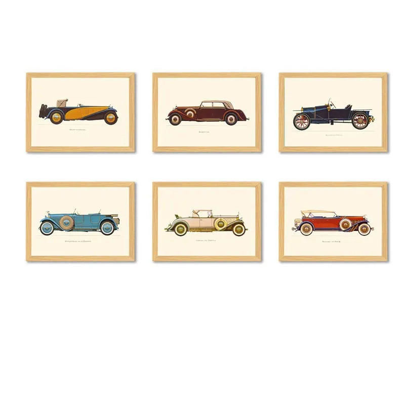 Retro Vroom Wall Art - Set Of Six media 4