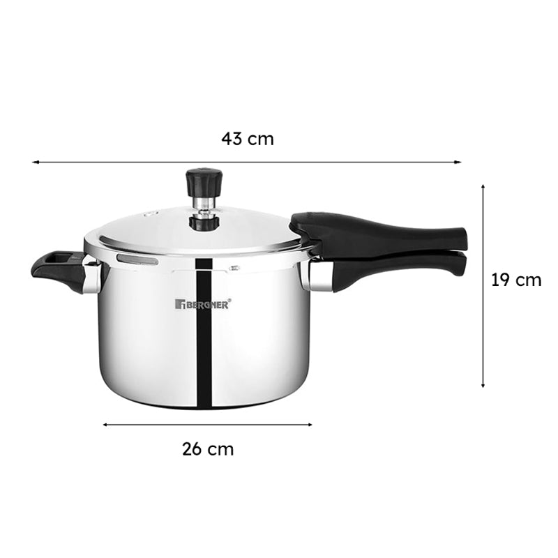Bergner Induction Safe Pressure Cooker - 5000 ml/19 Inches media 10