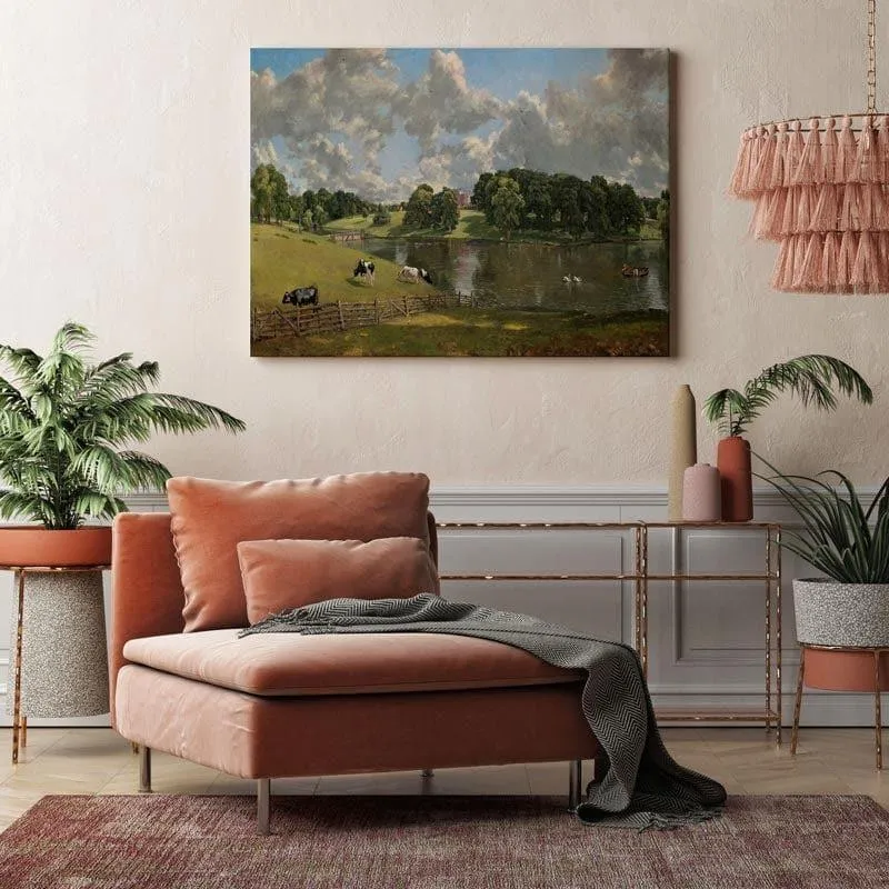 Wivenhoe Park Canvas Painting - John Constable - Gallery Wrap media 3