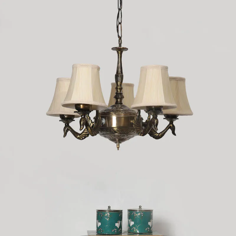 Amsu Conical Golden Antique Ceiling Lamp media 2