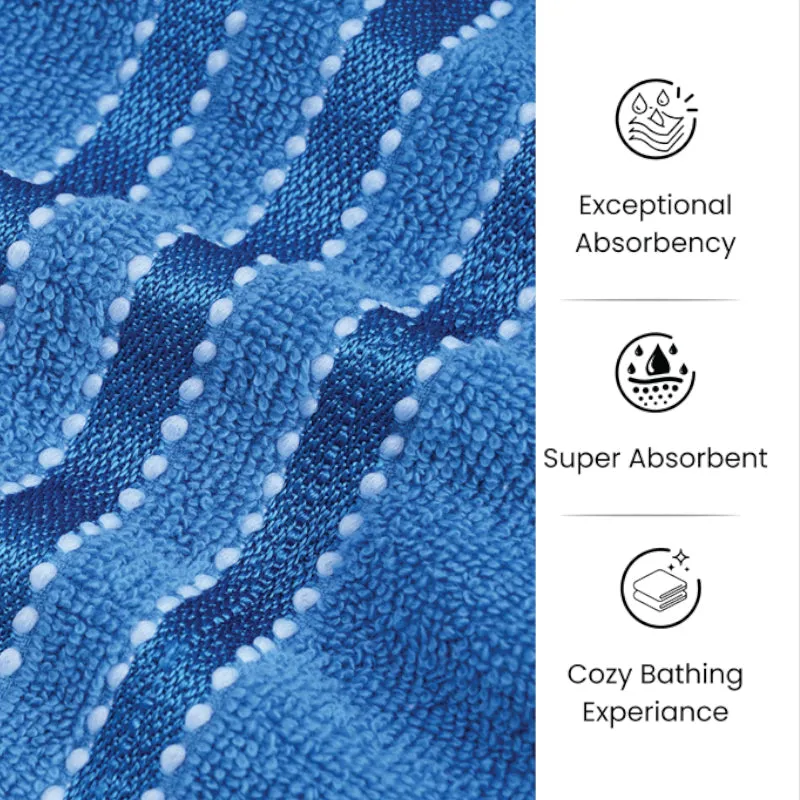 Micro Cotton LuxeDry Comfort Solid Bath Towel - Blue media 8