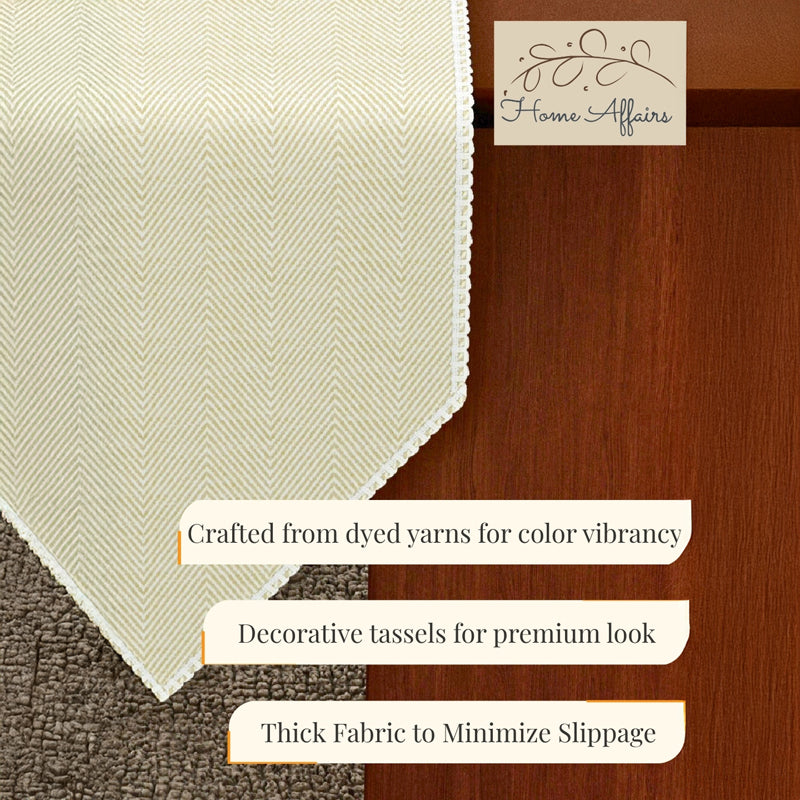 Flotrail Cotton Table Runner - Off White media 7