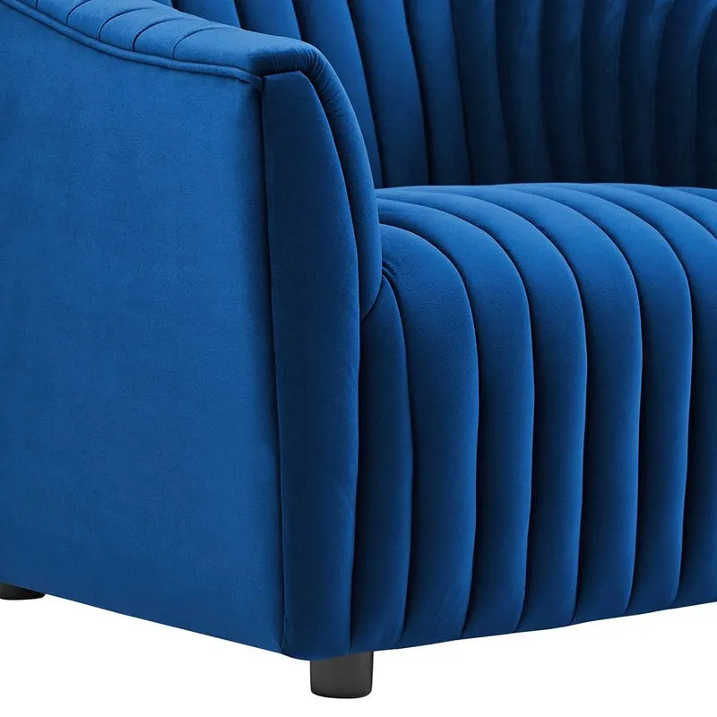 Urbanix Neem Wood Accent Chair - Blue media 6