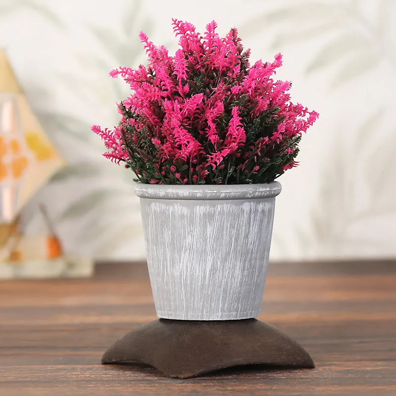 Abela Artificial Plant With Black Plastic Pot - Set Of Two media 5