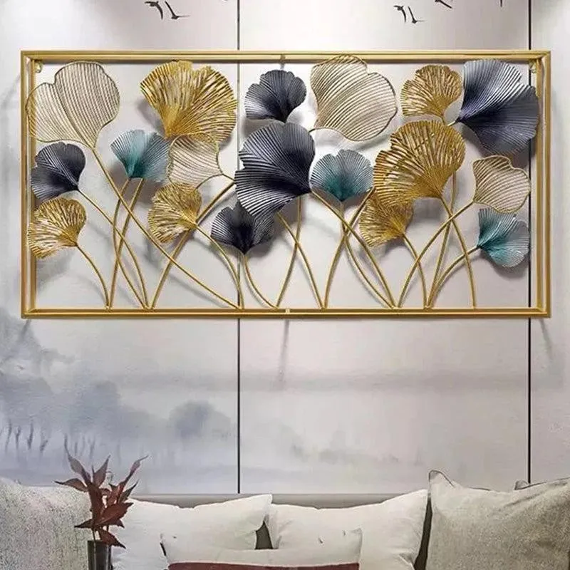 Chrome Cosmos Floral Metal Wall Accent media 1