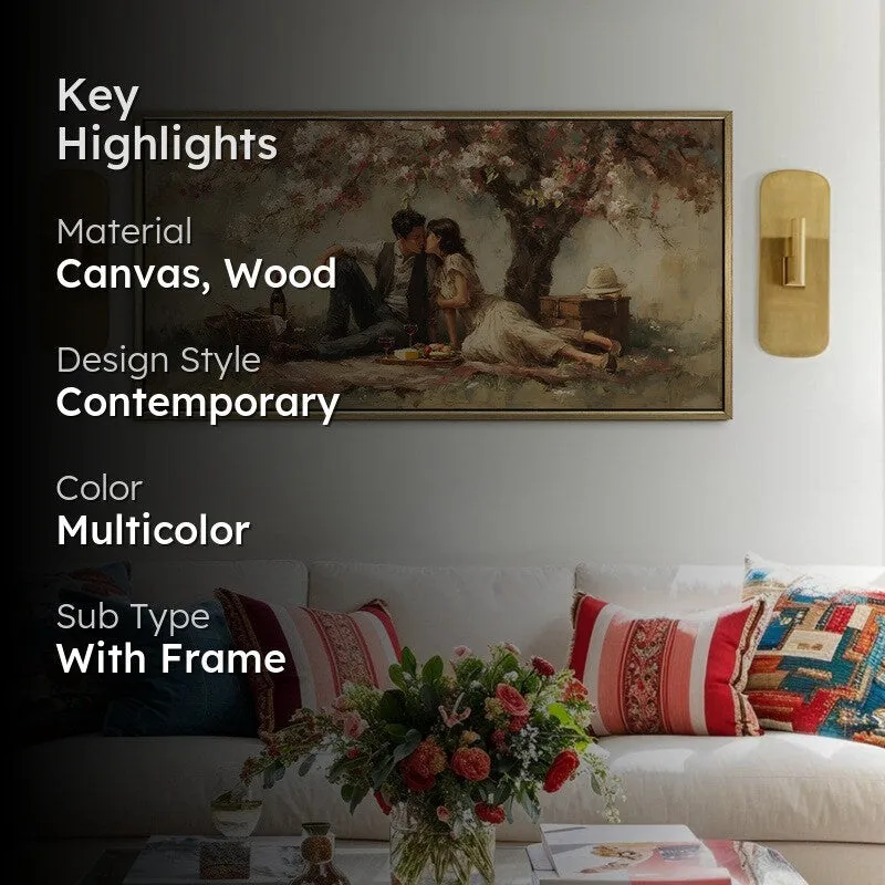 Blossom Shade Canvas Wall Painting With Frame media 2