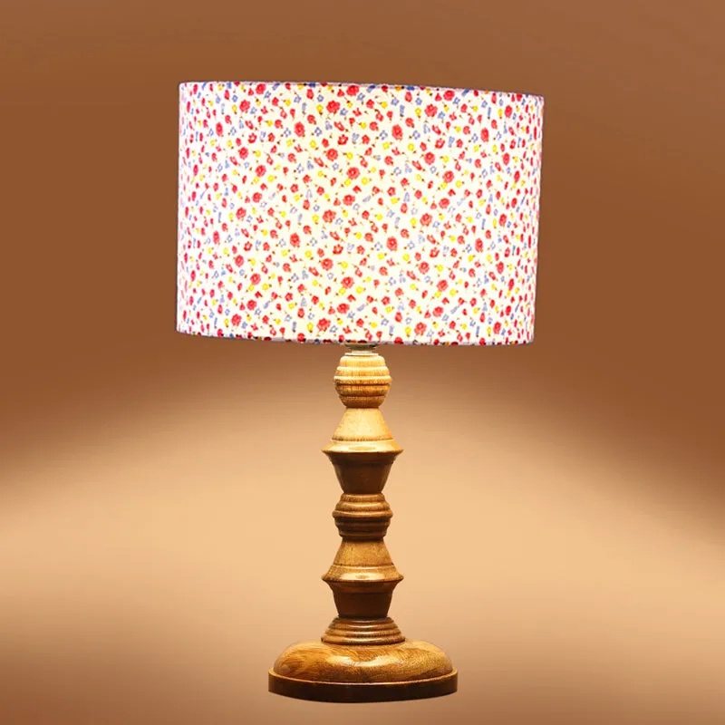 Fleura Timber Wooden Table Lamp - Multicolor media 5