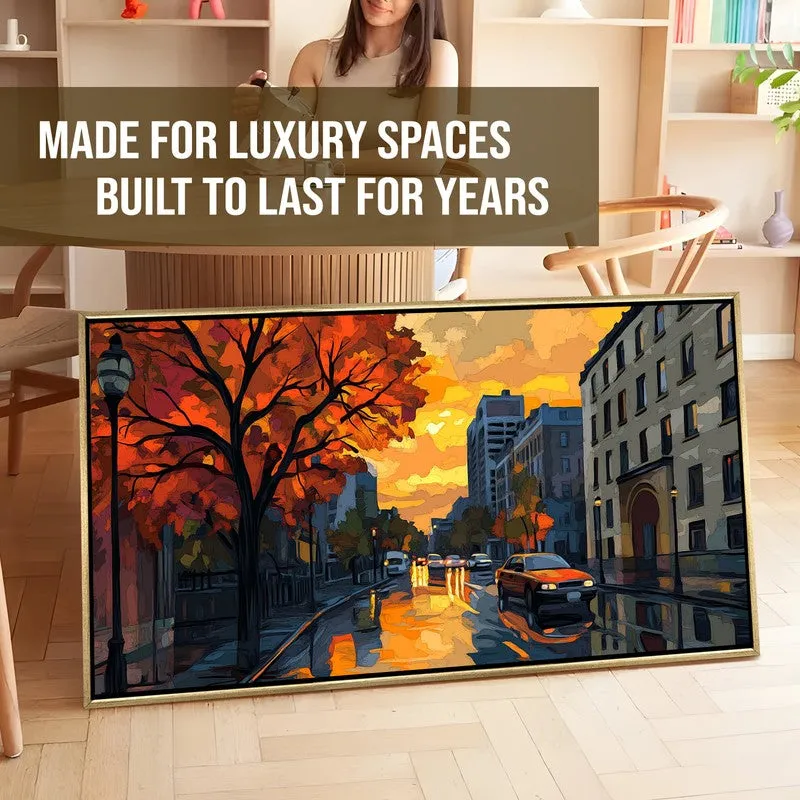 Autumndrift Canvas Wall Painting With Frame media 7