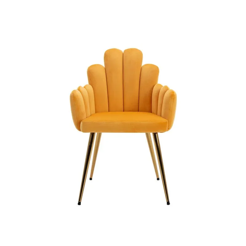 Alverra Metal Accent Chair - Yellow media 3