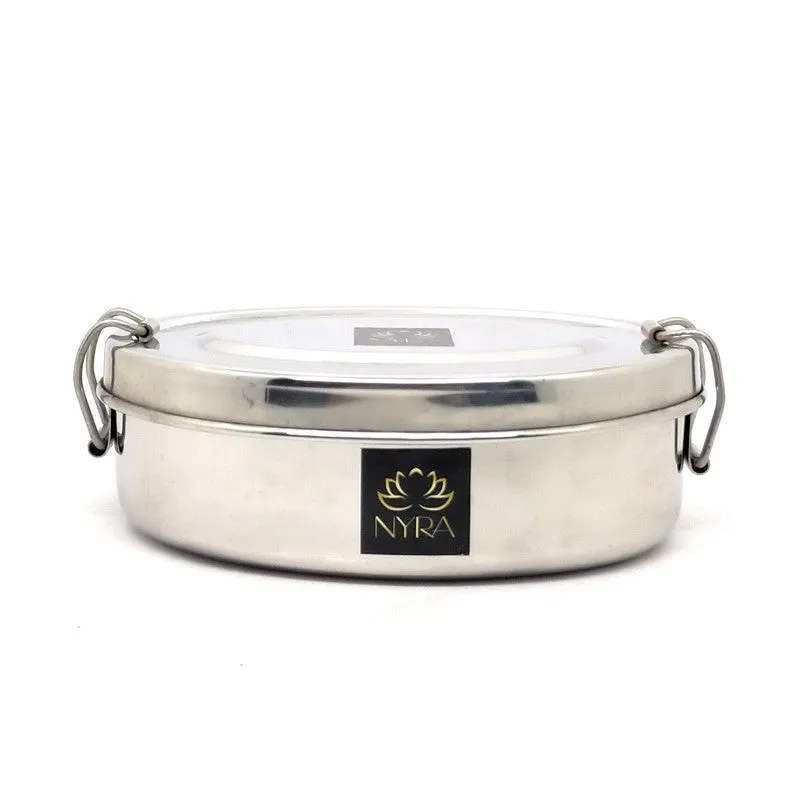 Krish Bliss Round Stainless Steel Tiffin & Lunch Box - 260 ML media 3