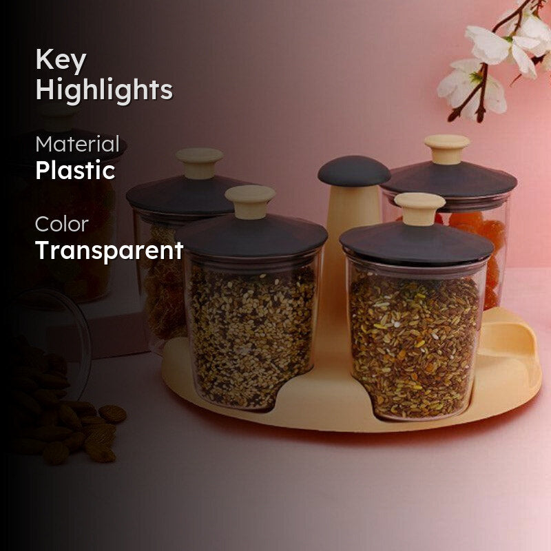 Smart Store Peach Jar (300 ML) - Set of Seven image 2