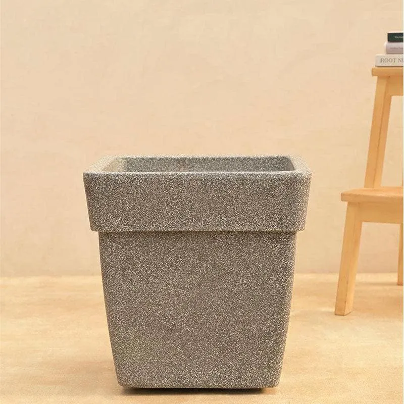 Ugaoo Barca Square Medium Planter - Grey media 5