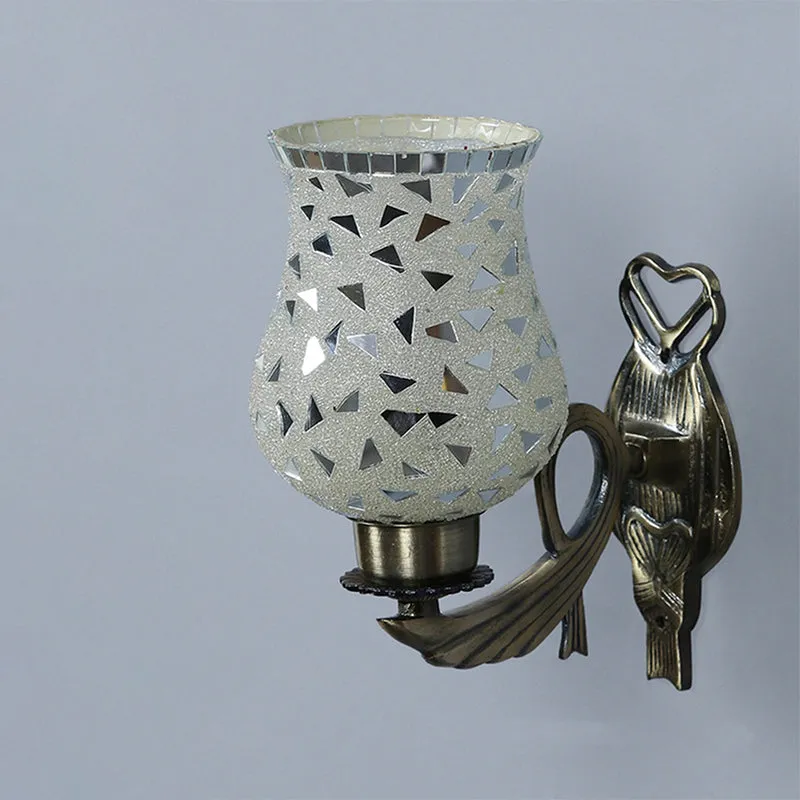 Asta Ziada Mosaic Glass & Metal Wall Lamp media 4