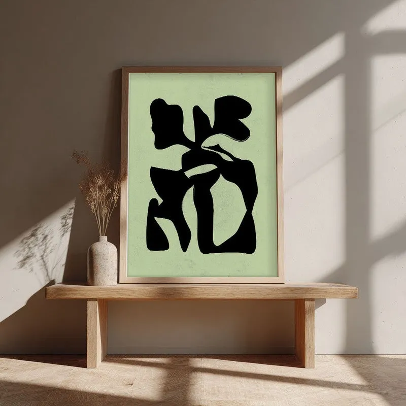 Modern Totem Canvas Wall Painting With Brown Frame media 4
