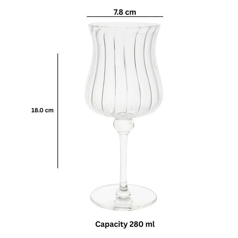 Crimson Luxe Wine Glasses(230 mL ) - Set Of Two media 6