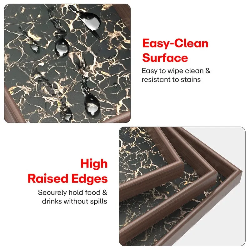 Rioware LuxePatina Wooden Serving Tray - Set Of Three media 6