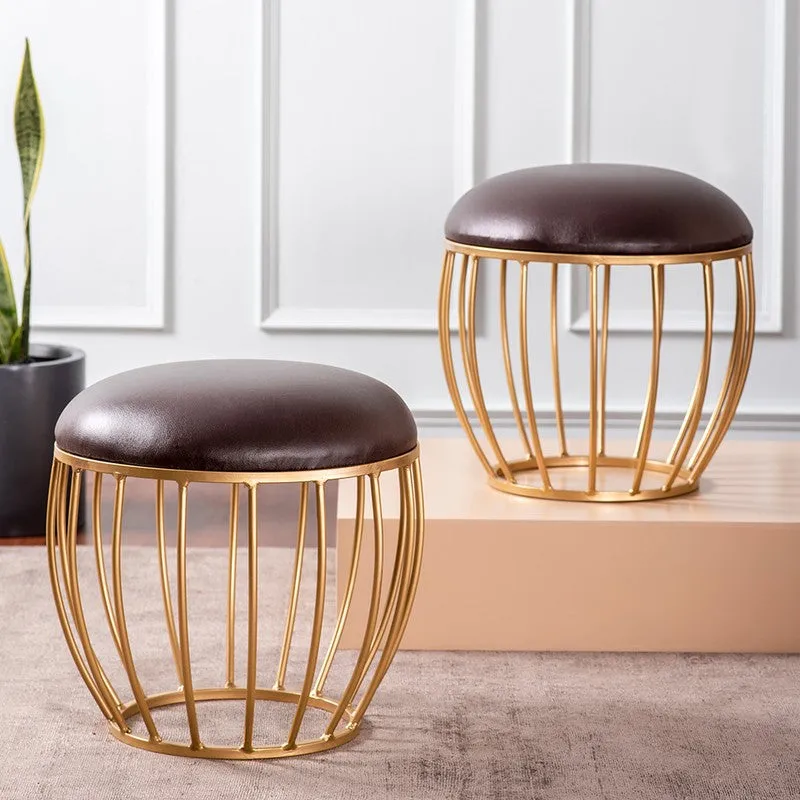 Candace Velvet Stool (Black) - Set Of Two media 1