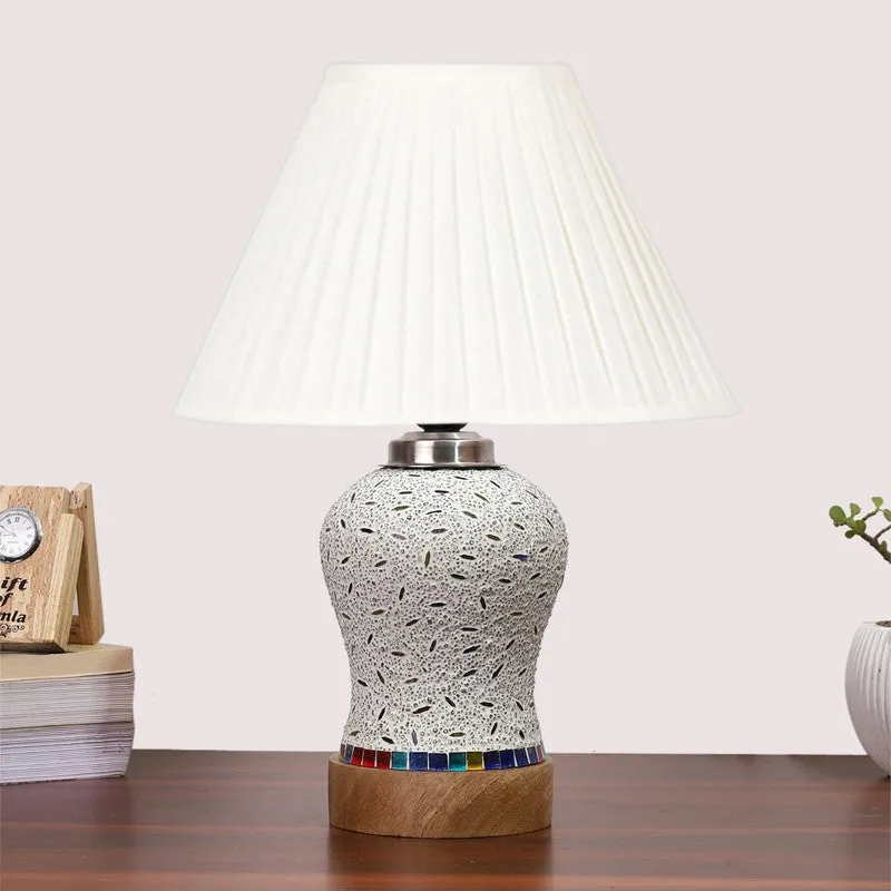 Nivora Pleatra Wooden Table Lamp - Multicolor media 4