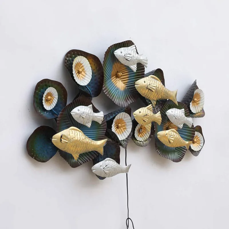 Abstract Aqua Iron Wall Accent media 4