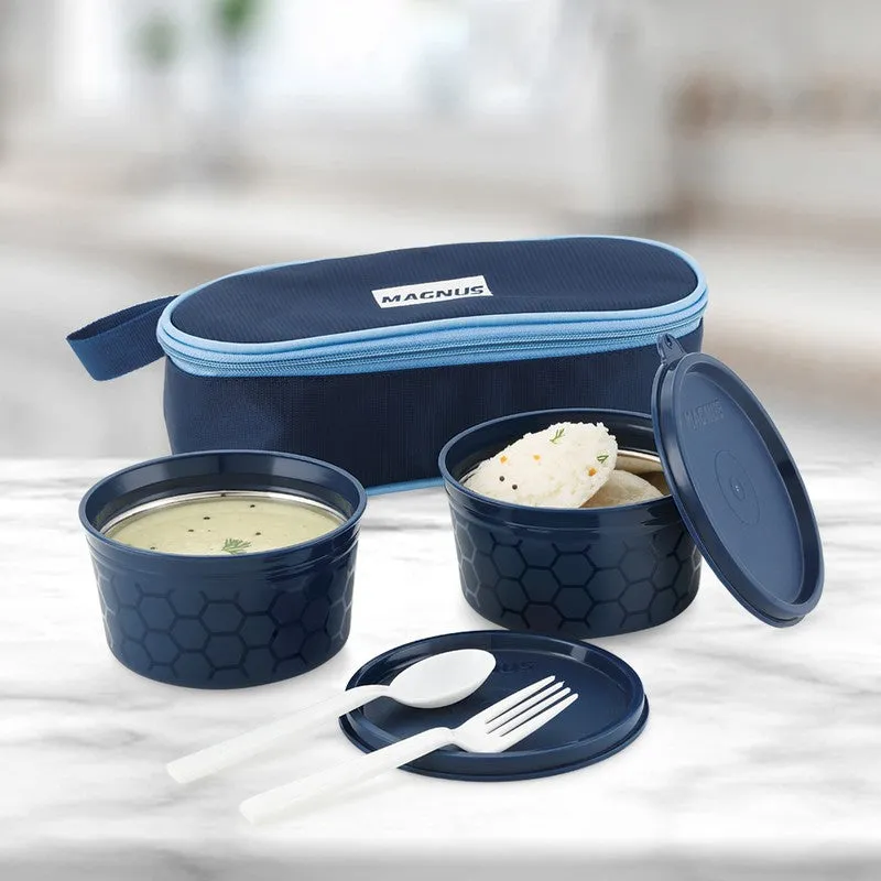 Kairova Edge Lunch Box with Lunch Bag - Set of Four - 4