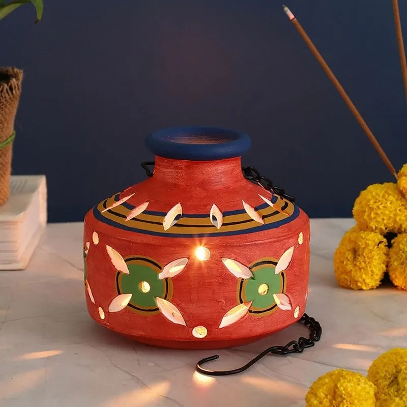 Mandala Magic Tea Light Holders - Red,Blue media 1