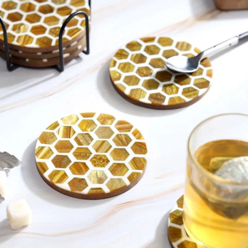 Honey Drop Coaster - Set Of Six media 3