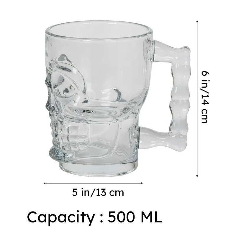Goldwy Skull Whiskey Glasses (500 mL) - Set Of Two media 8