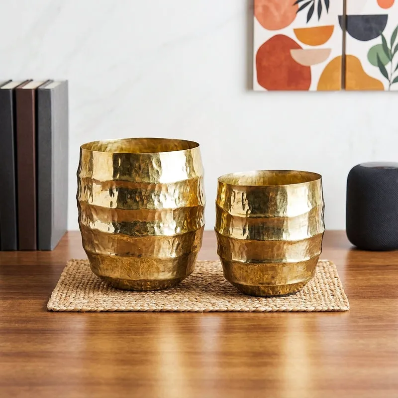 Moha Iron Planter - Gold media 1