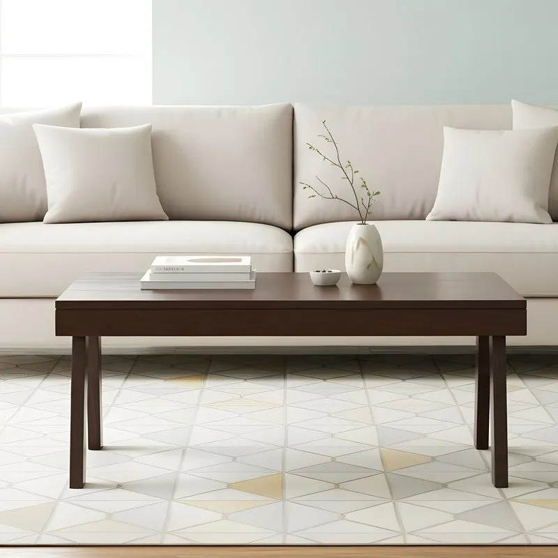 Xavro Sheesham Wooden Center Table - Brown media 3