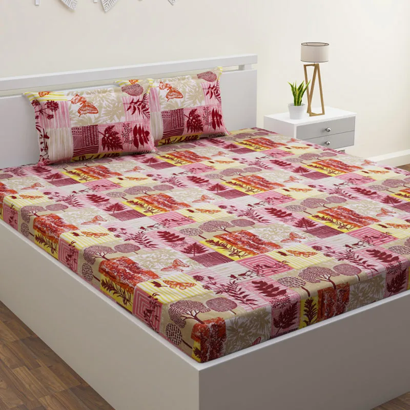 Thimposy Printed Cotton Bedsheet - 220 TC media 1