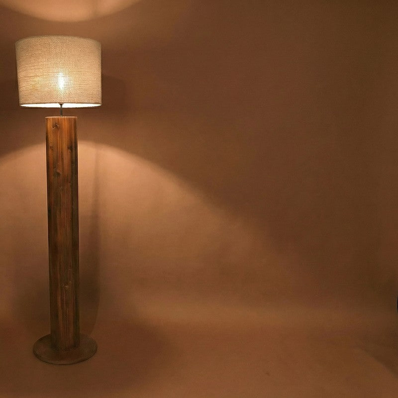 Yvette Rustic Wooden Floor Lamp media 8