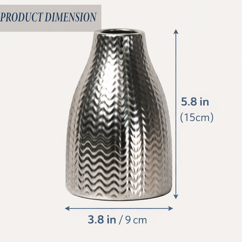 Sculptora Ceramic Vase - Silver media 11