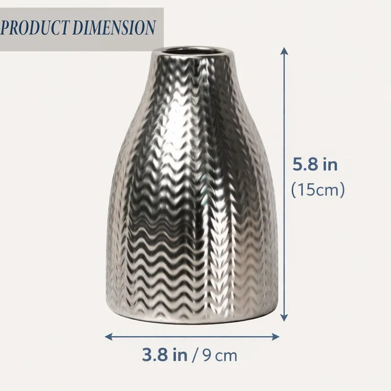 Sculptora Ceramic Vase - Silver media 11