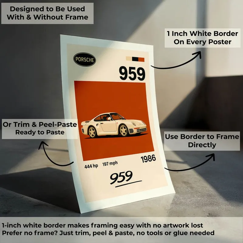 Porsche 959 Legend Wall Poster media 8