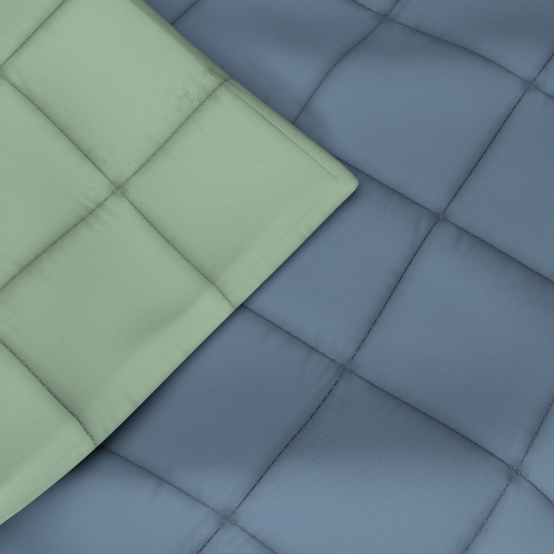 Herbert Reversible Solid Comforter (Blue) - 120 GSM media 5