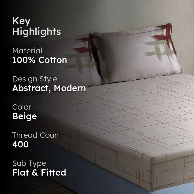 Snooze Safari Cotton Bedsheet - 400 TC media 2